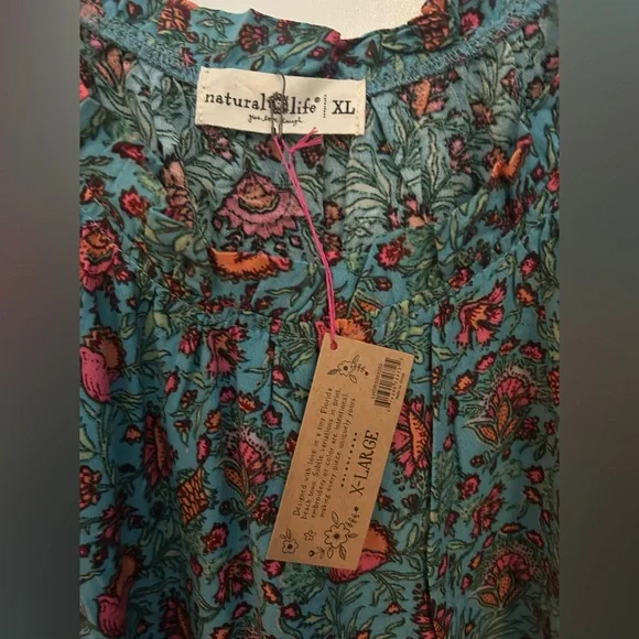 Natural Life Harley Mini Dress - Magenta Mixed Floral NWT - Picture 8 of 10